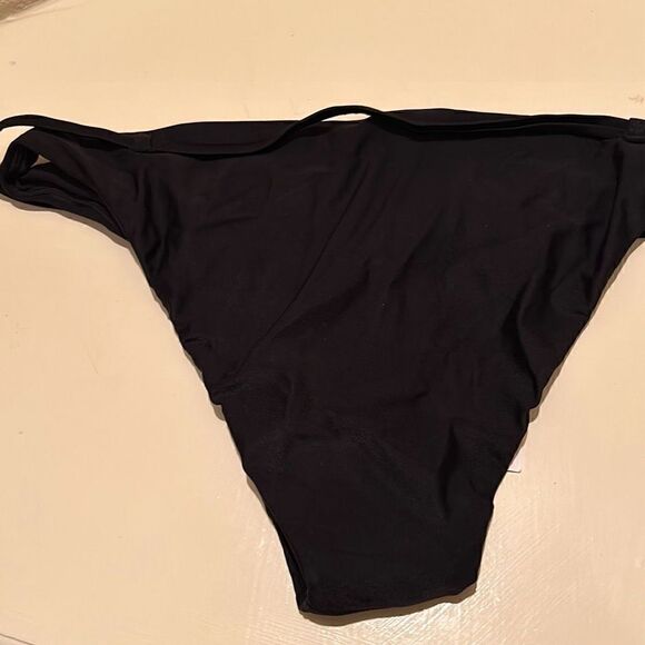 Andie Womens Small The Riviera Bikini Bottom Black Swimwear Belt w/ Buckle NWT - Picture 3 of 9